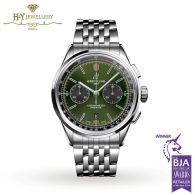 Breitling Premier B01 Chronograph Bentley British Racing Green Stainless Steel - ref AB0118A11L1A1