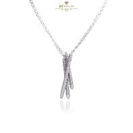 White Gold Brilliant Cut Diamond Necklace - 1.85ct