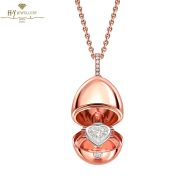  Fabergé Essence Rose Gold Diamond Heart Surprise Locket