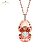 Fabergé Essence Rose Gold Diamond Heart Surprise Locket 0.47ct