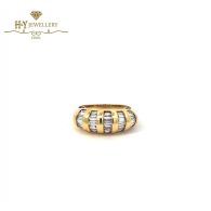 Yellow Gold Baguette Cut Diamond Ring - 1.05ct