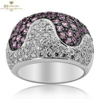 White Gold Brilliant Cut Tourmaline & Diamond Ring - 2.61 ct