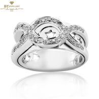 White Gold Brilliant Cut Diamond Ring - 0.35ct