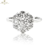 White Gold Brilliant Cut Diamond Engagement Ring - 1.56ct