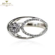 White Gold Brilliant Cut Diamond Ring - 0.41ct