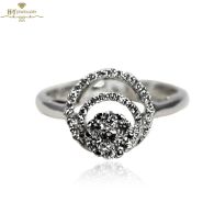 White Gold Brilliant Cut Diamond Engagement Ring - 0.45 ct