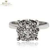 White Gold Brilliant Cut Diamond Engagement Ring - 0.98 ct