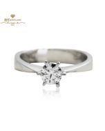 White Gold Brilliant Cut Solitaire Engagement Ring - 0.50ct