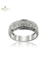 White Gold Brilliant Cut Diamond Wedding Ring - 0.95 ct