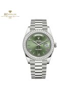 Rolex Day-Date Olive Green Dial White Gold  - ref 228349RBR